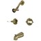 Kingston Brass KB243PLAB Tub and Shower Faucet, Antique Brass KB243PLAB - alternate 1